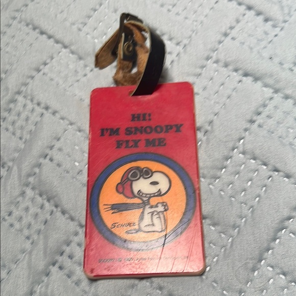 Snoopy Red Luggage Tag - Picture 1 of 12